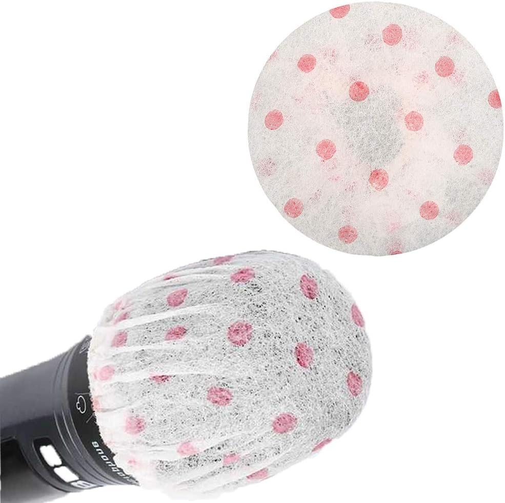 100 Pcs Disposable Microphone Covers，NonWoven Handheld Microphone