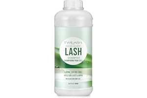 600ml Lash Shampoo Bulk, Eyelash Extensions Cleanser for Eyelash Extensions, Makeup Remover, Non-irritating or Burning Eyelid
