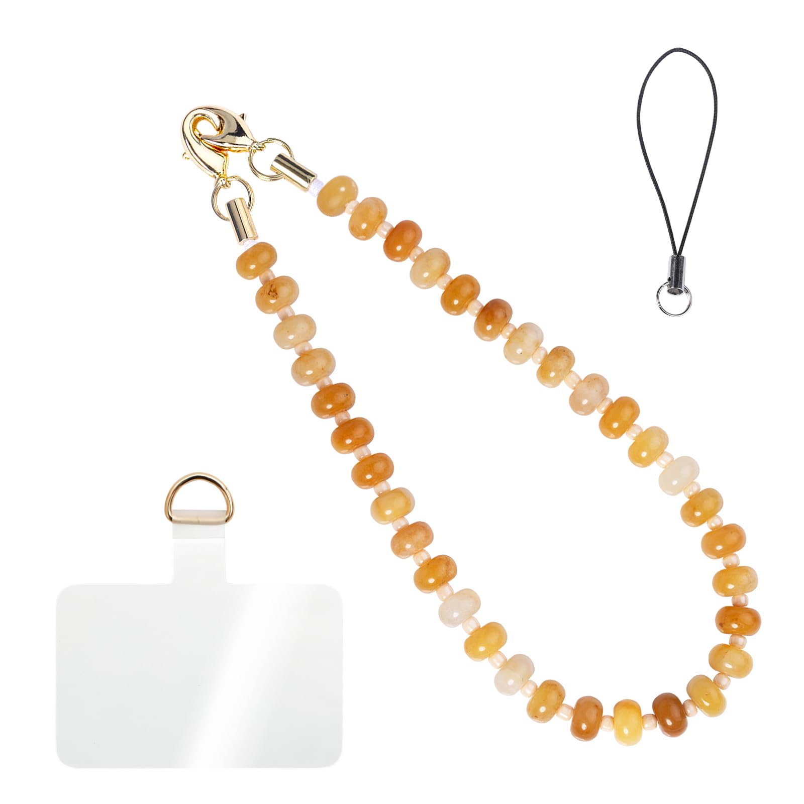Handmade Natural Gemstone Beaded Charm Cell Phone