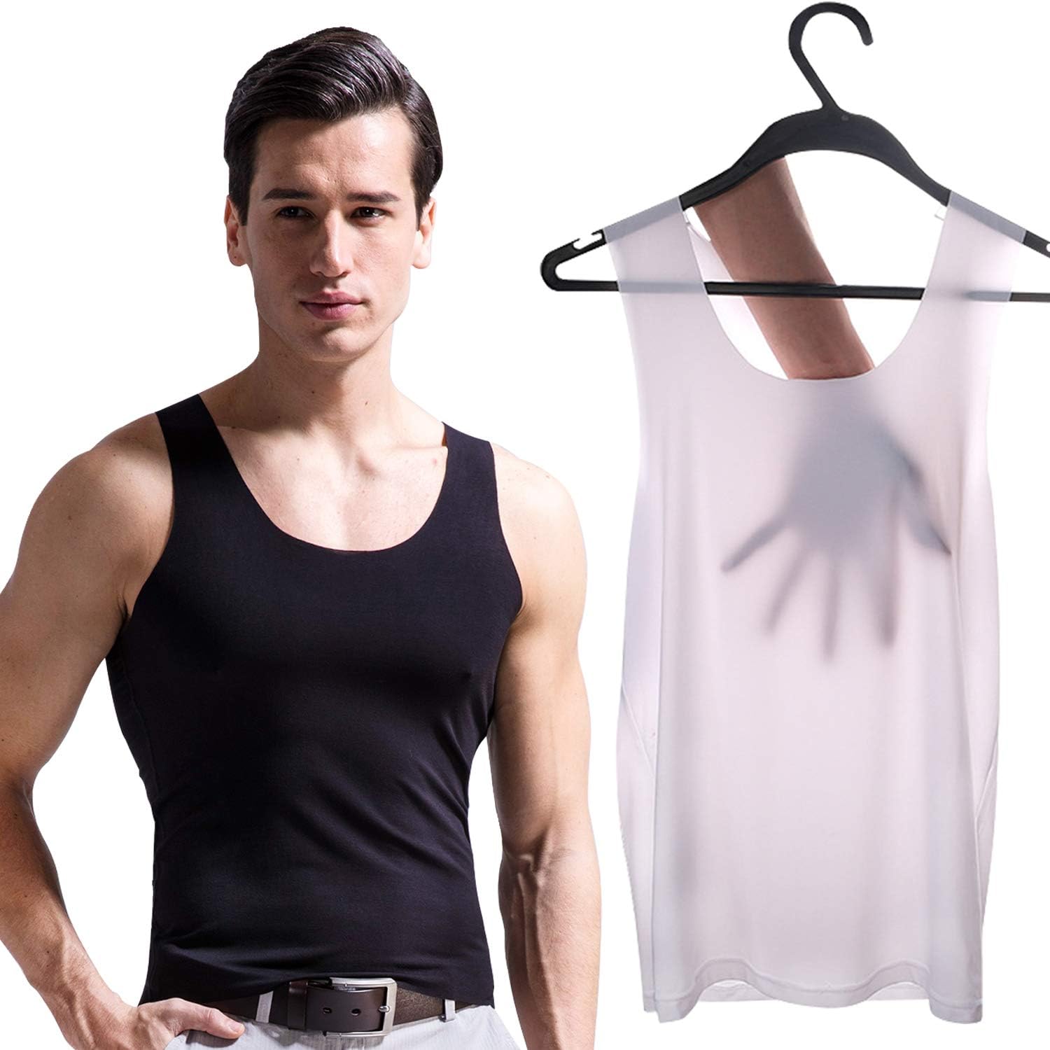 Men Tank Tops Dry Fit Bodybuilding Sleeveless Undershirt