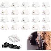 Maasechs 60 Pcs Wall Shield Spacing Kit for Fireplace Heat Shield | Ceramic Spacers Wall Plugs Screws Set Included, Fireproof Mounting Hardware, For Pellet Coal Stove Installations