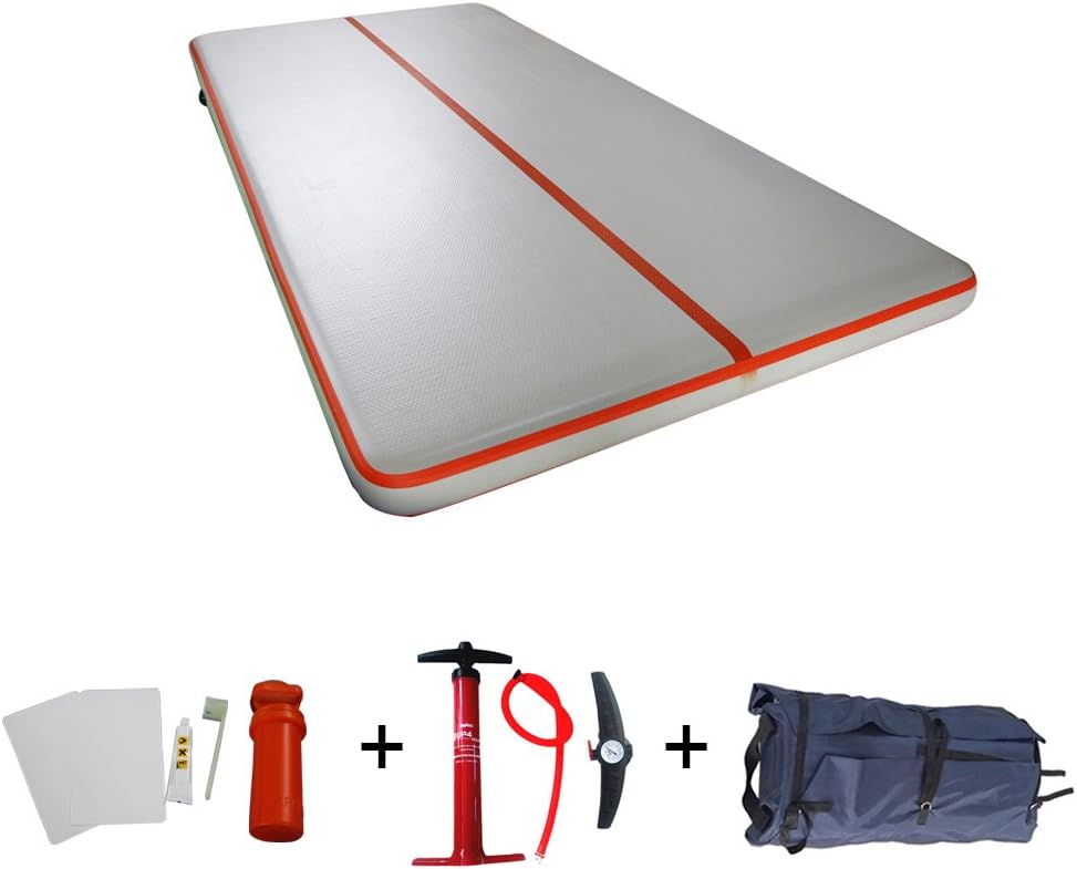 Darget Gymnastic Inflatable Air Track Tumbling Floor Mat/Air Box/Home Edition with Pump
