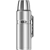 Thermos Stainless King 68 Ounce Vacuum Insulated Beverage Bottle with Handle, Stainless Steel