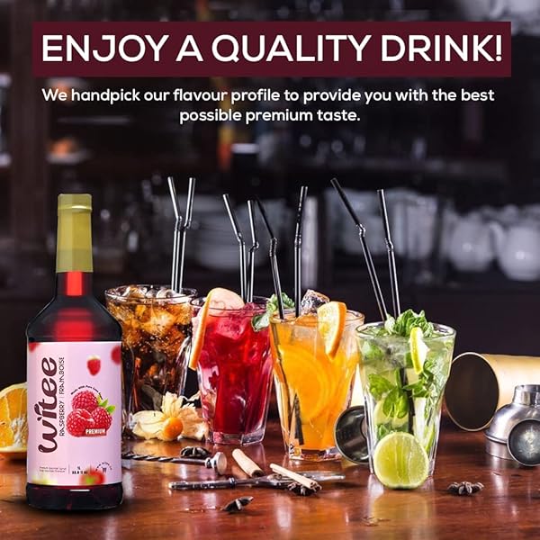 WITEE PREMIUM RASPBERRY SYRUP/FLAVOR CONCENTRATE – 1 LITRE / 33.8 FL OZ