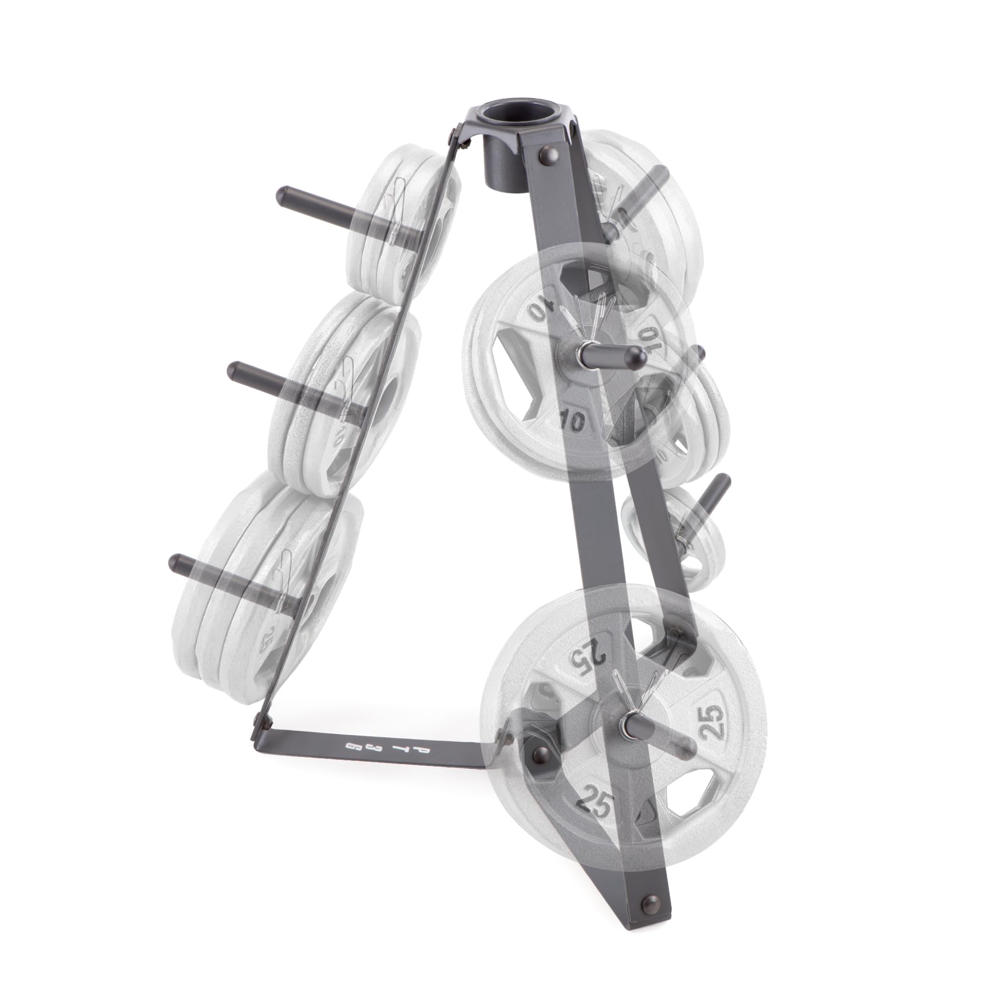 Marcy Unisex Adult Eclipse Standard Weight Plate Stand Rack - Black, One Size