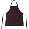 Daonanba Kids Apron with Pockets Adjustable Shoulder Straps Machine Wash Children Bib Aprons for Kitchen Classroom Garden Com