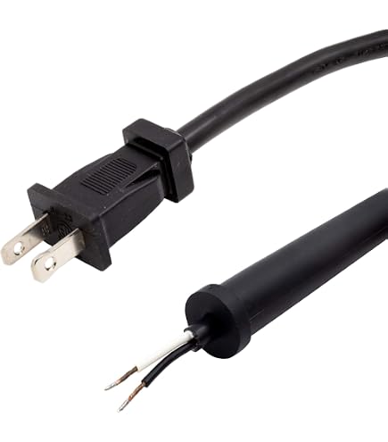 9-Foot Replacement Power Tool Cord – 16/2 Gauge, 2-Wire, 600V With Terminals, For DIY & Workshop Repairs