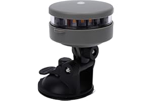 Leftwei Boat Navigation Light, Battery Powered Marine Light with 180 Rotating Suction Cup, Water Proof Floatable, Ideal for C