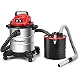 Vacmaster VOC508S 1102 5 Gallon Stainless Steel Wet Dry Shop Vacuum and 3 Gallon Ash Tank Combo