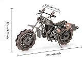 Signstek Vintage Handcrafted Iron Motorbike Model Bronze Ornament view 5