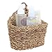 MyGift 6.5 Inch Handwoven Rattan Wall Hanging Storage Basket, Small Decorative Baskets