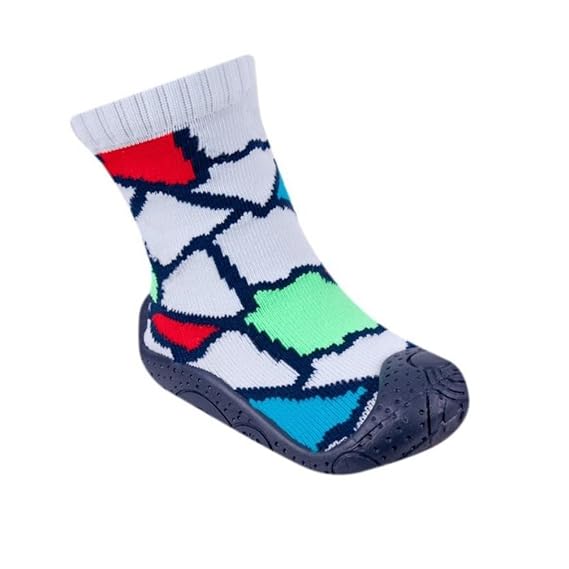 Kinder Haussocken Socken mit Gummisohle bunt OB-002 Gr. 23