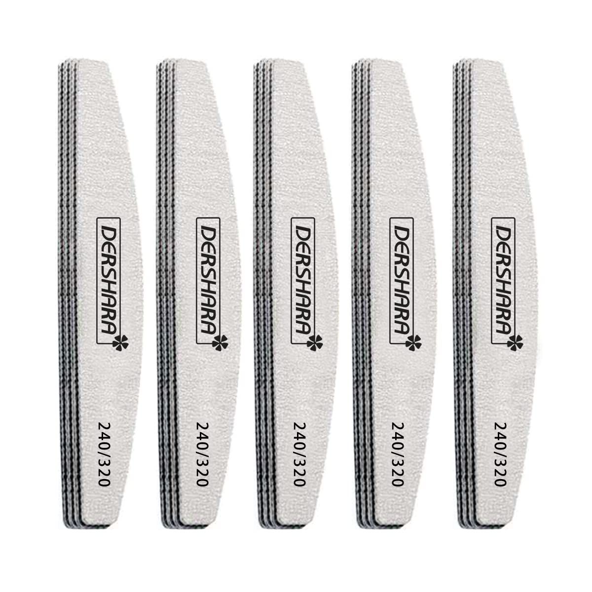 Professional Nail File Double Sided Grit 240/320 Buffer Emery Board Manicure Tools for Nail Grooming and Styling, Acrylic Gel Nail Buffer File Block Nail Polisher - 15 Pcs (240/320)