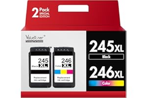 Valuetoner 245XL 246XL Ink Cartridge Combo Pack Replacement for Canon Ink 245 and 246 243 244 for Pixma TR4520 TR4527 MG2522 