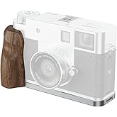 SMALLRIG X Half Wooden L-Shaped Mount Plate for FUJIFILM, L Plate with Ergonomic Wood Side Handle, Includes Hot Shoe Cover (Silver) - 5223