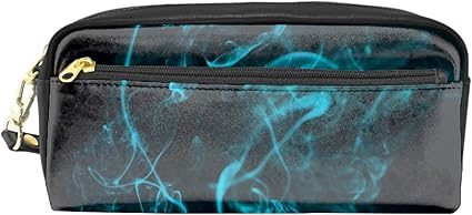 文房具 筆箱 かわいいエーテルブルーカーブ 贈り物 ギフト レザーペンケース シンプル 小物 化粧品収納 ペンケース 文房具 オフィス用品 Amazon