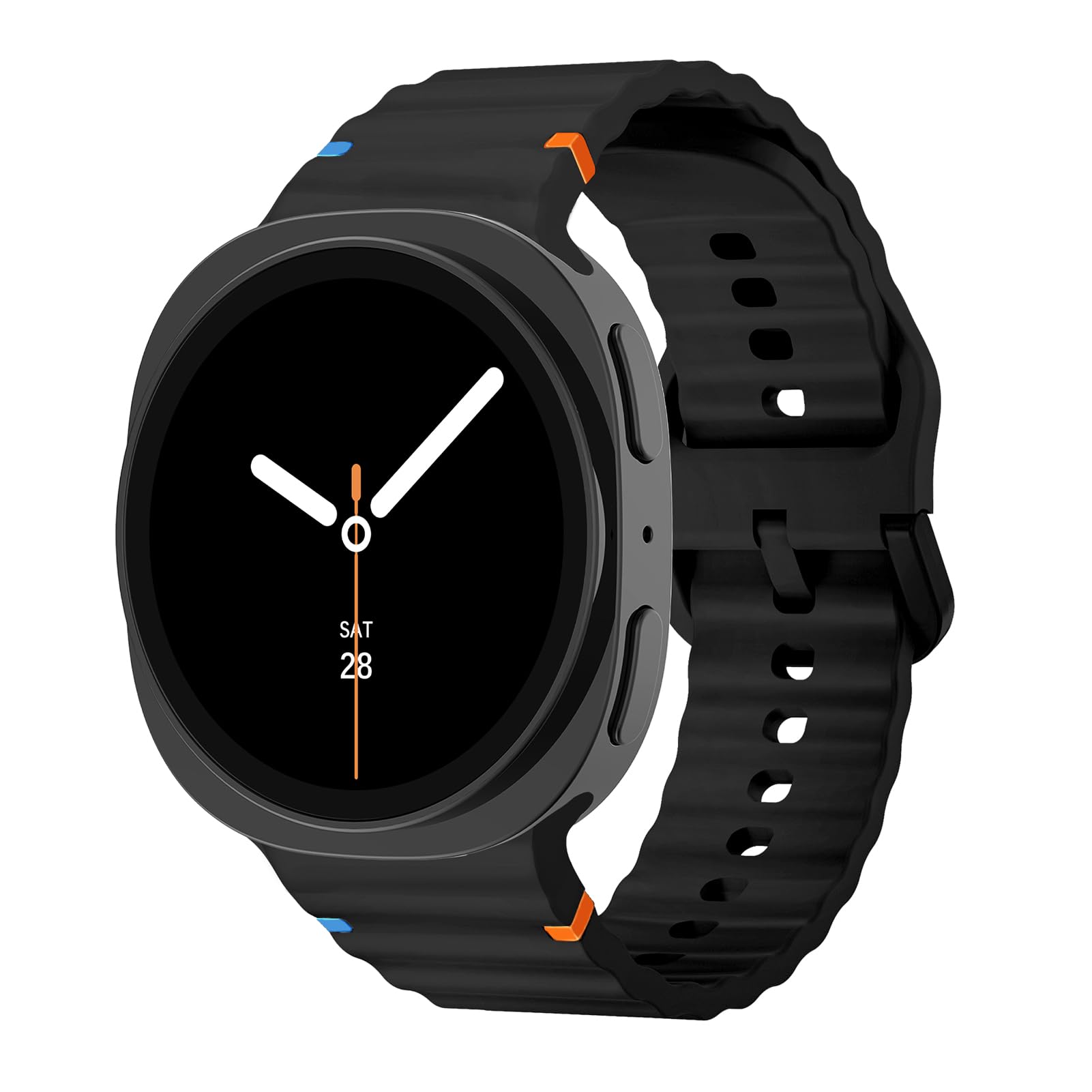 SOLOLUP Sport Band for Samsung Galaxy Watch 8/8 Classic Bands 40mm 44mm 46mm,No Gap Soft Silicone Smart Watch Bands for Men&Women Wristband for Samsung Watch 8/8 Classic Strap 40 44 46 mm(2025)