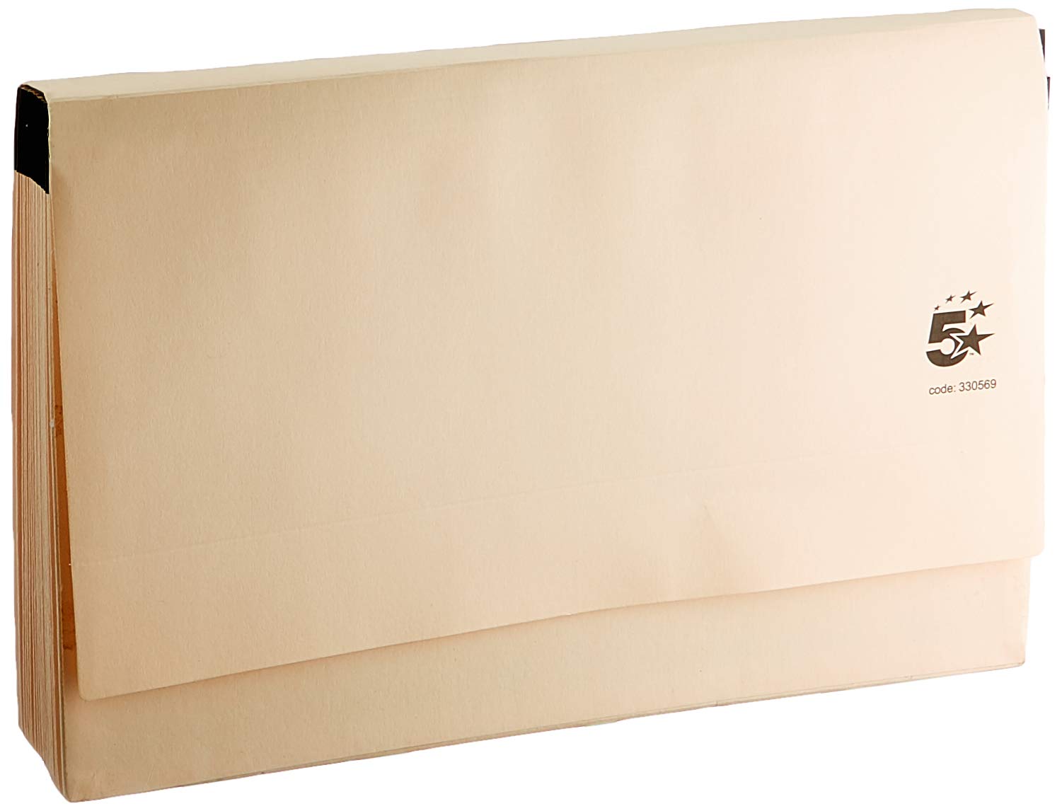 5 Star Office Economy Expanding File with Flap 19 Pockets A-Z Foolscap Cream