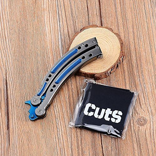 CutS Gamma Doppler Stainless Steel Training Dull Practice Knife For Collection