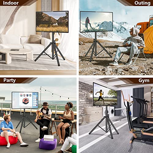 Portable TV Stand Tripod TV Stand for 2375 Inch LED LCD OLED for Flat