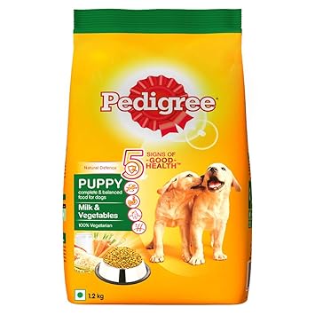 Pedigree Puppy Dry Dog Food, Milk & Vegetables, 1.2kg Pack