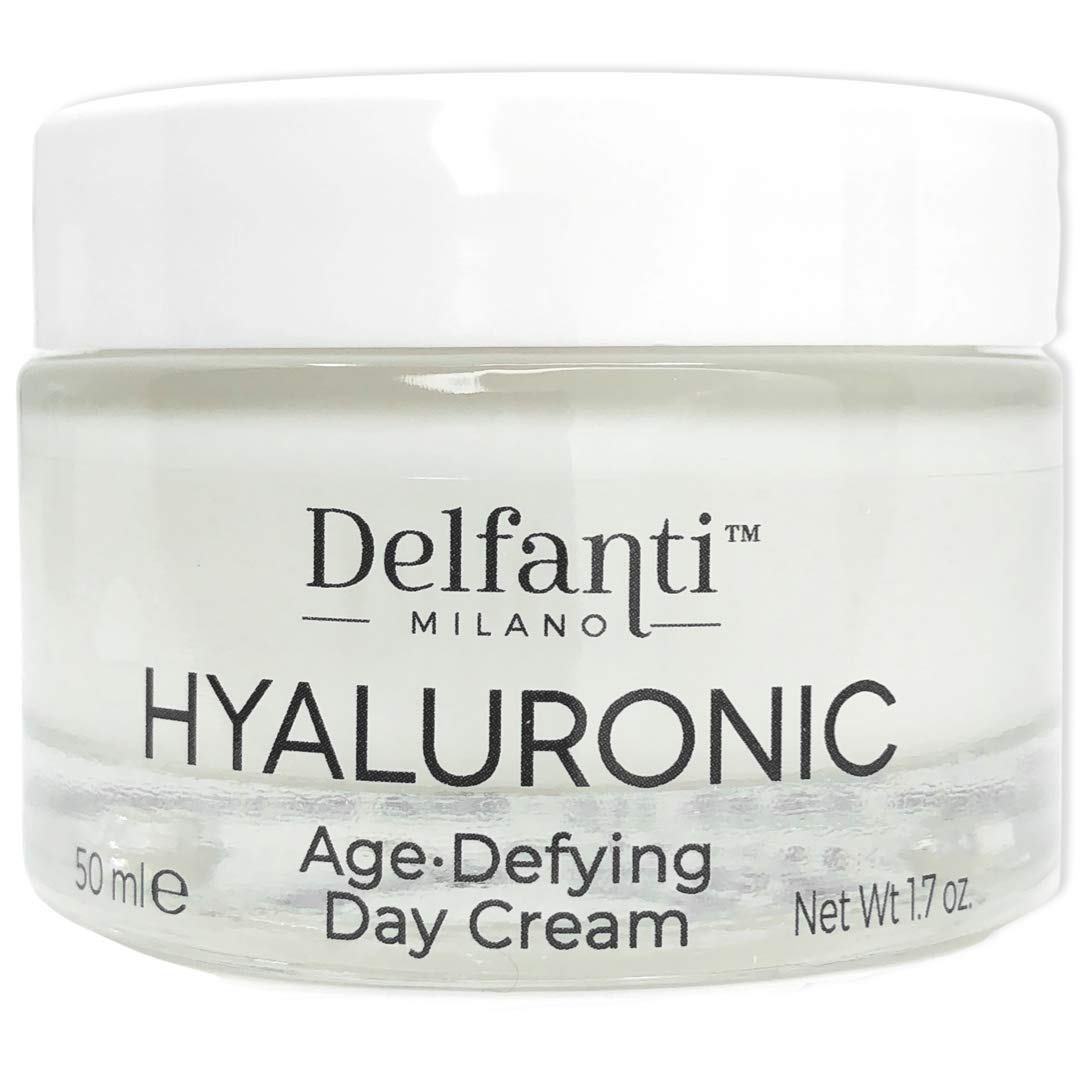 DELFANTI Milano Hyaluroonic Anti-Ageing Day Face Cream, Made in Italy, 50 ml