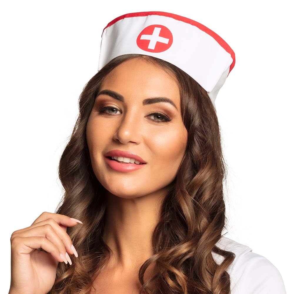 Boland Adult Nurse Hat Hospital Fancy Dress Medical Doctor Dress Up Accessory Headwear White One Size