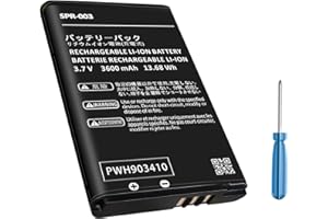 RRUHHK SPR-003 Battery, 3600mAh New Upgrade High Capacity Battery Replacement for Nintendo 3DS XL/New 3DS XL/ 3DS LL/New 3DS LL/SPR-001/ RED-001 Game Console with Repair Tool Kit - 1 Pack