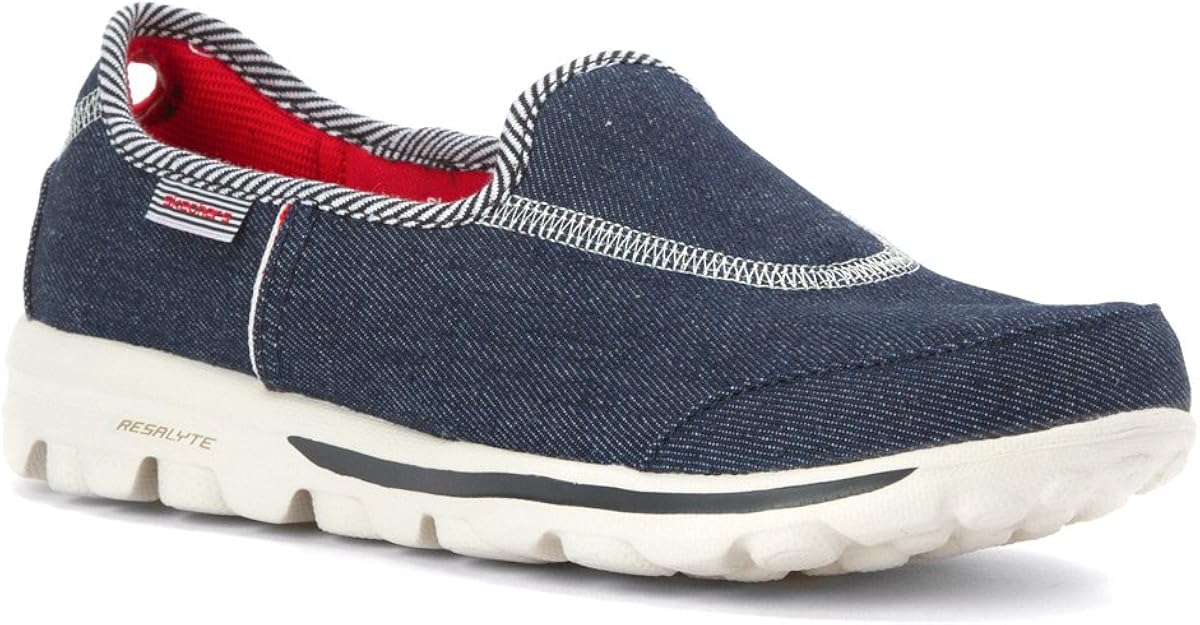 Skechers Womens GOwalk Prime Denim SlipOn 6 Amazon.ca Sports