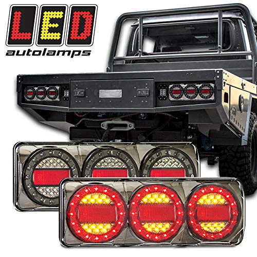 LED Autolamps Maxilamp C3XRB 14.5" Rear LED Tail Light [12v/24v] [Brake/Tail/Turn/Reflector] [DOT/SAE Certified] [90 LEDs] [IP67 Waterproof] for Truck/Trailer/Ute/Pickup/Caravan/RV/Bus/Camper - Thumbnail 7