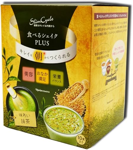 Amazon ナリス 食べるシェイクplus あじわい抹茶 10袋入 ナリス 栄養補助食品