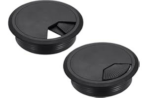 MECCANIXITY 2 Pcs Desk Grommet 3 Inch(80mm), Round Desk Cord Hole Cover Wire Cable Organizer for Home Office Computer Table C