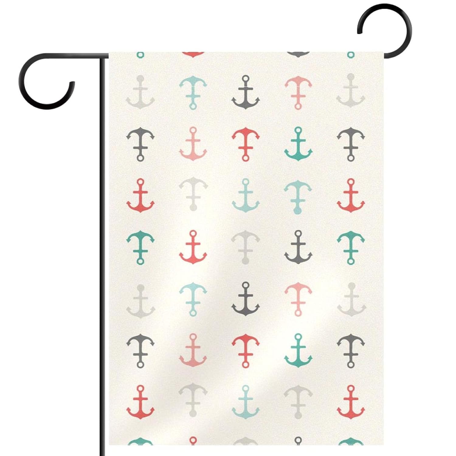 Anchor Garden Flag, Double Sided Garden Outdoor Yard Flags for Summer Decor 28x40 Inch