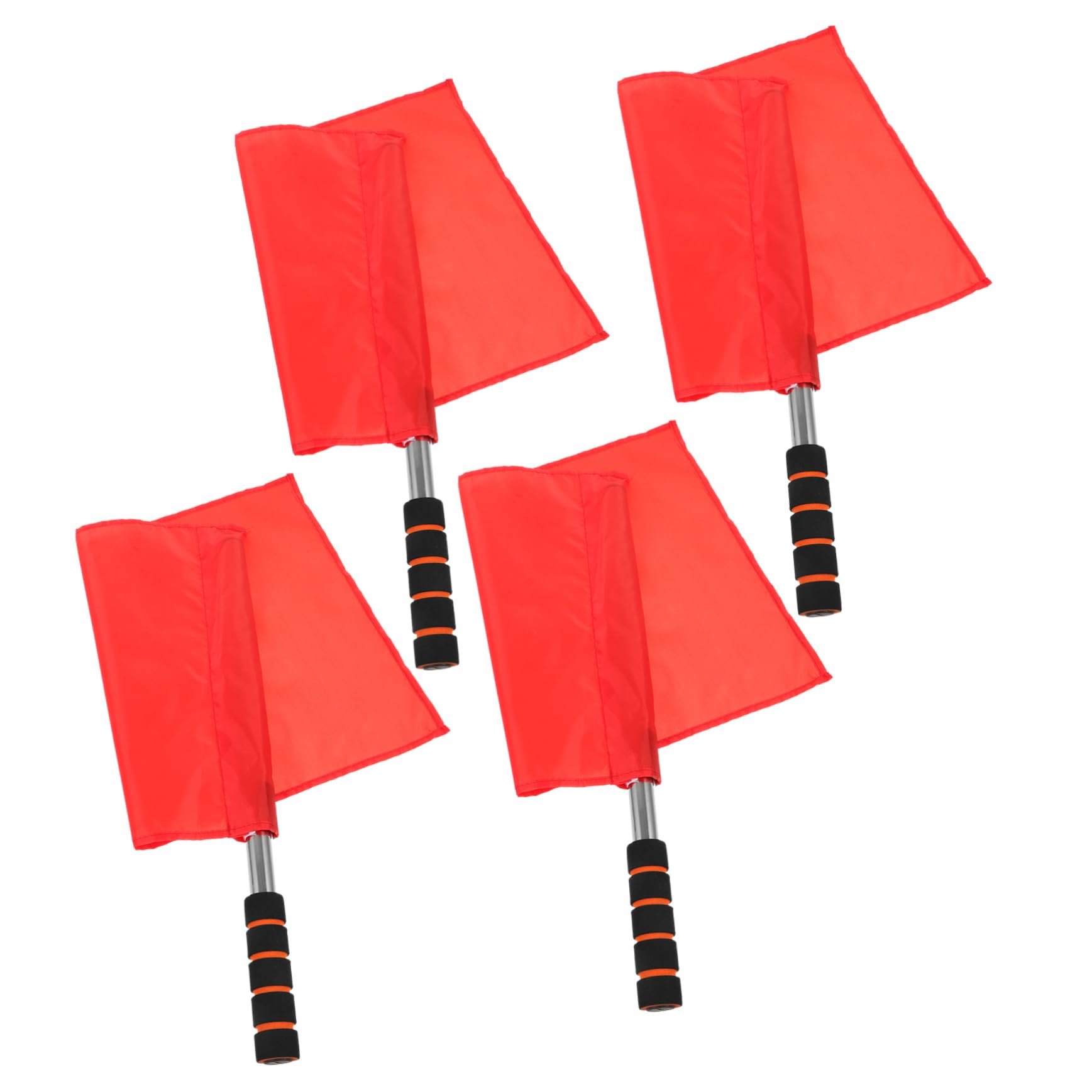 INOOMP 4pcs Football Gear Football Flag Outdoor Volleyball Training Flag Soccer Corner Flags Sports Flags Signal Flag Hand Waving Flag Hand Flag Commanding Referee Flag Hand Signal Flag