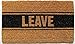 Evergreen Leave Natural Coconut Fiber Coir Floor Mat - 28”W x 16”H