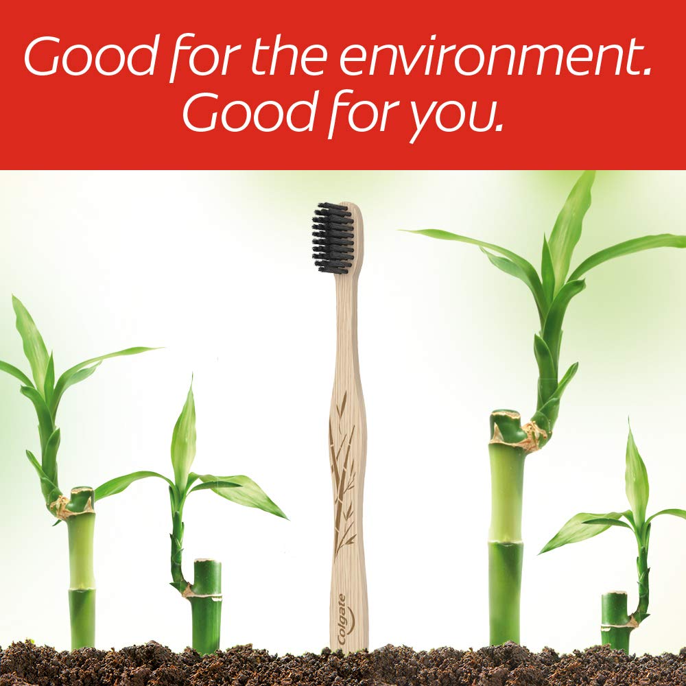 Colgate Charcoal Bamboo Toothbrushes