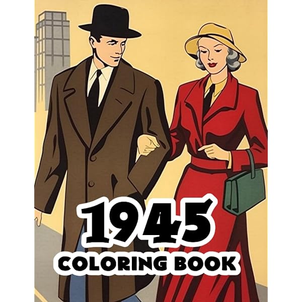 Amazon.com: 1940 Coloring Book: 1940s nostalgic gift featuring
