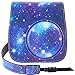 Katia Camera Case Bag Compatible with Fujifilm for Instax Mini 11 9 8+ 8 Instant Film Camera with Shoulder Strap and Photo Accessories Pocket - Galaxy
