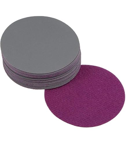 Uxcell 10-Inch Sanding Discs 120 Grit – Aluminum Oxide Hook & Loop, Wet/Dry, No-Hole, For Wood Metal Auto Paint, Random Orbital Sander (2 Pack)