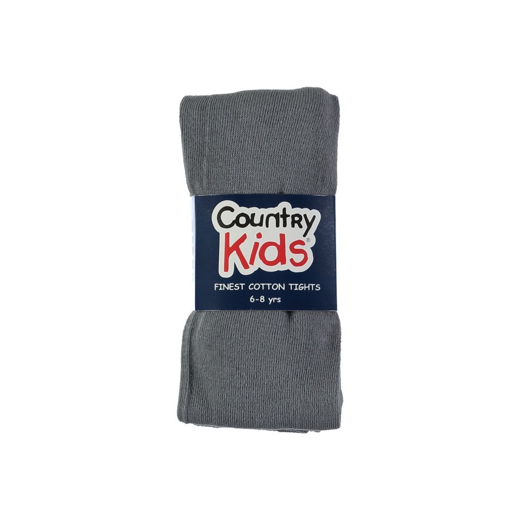 Country Kids Girl's C005 Tights, Grey (Slate), One (Size:9-11 Yrs)