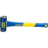 Estwing 4-Pound Hard Face Sledge Hammer, 50-55 HRC, 16-Inch Fiberglass Handle, Overstrike Protection, Textured Grip