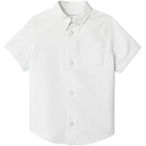 Amazon Essentials Boys' Short Sleeve Oxford Shirt