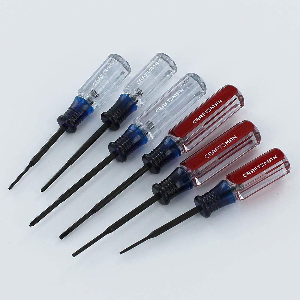 Craftsman 6 Pc Jewelers Screwdriver Set 9-41106, Made in USA by Craftsman