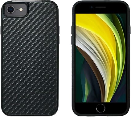 Amazon Co Jp エアージェイ Iphone Se 第2世代 Iphone7 Iphone8 耐衝撃 二重構造 背面ケース カーボン調 バックカバー ハードケース かっこいい スリム 4 7インチ アイフォンse 第2世代 アイフォン7 アイフォン8 カーボン ブラックcb Ac P Gacb 家電