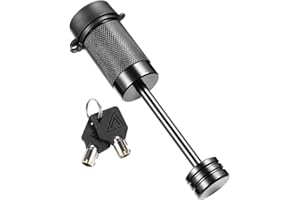 CZC AUTO Trailer Tongue Coupler Lock, Dia 1/4 Inch, 2-1/2 Inch Span Fits Latch-Type Coupler for Towing Boat Truck RV Car Trai