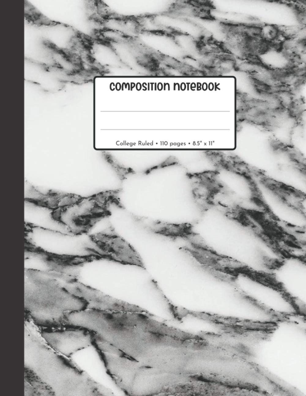 College Ruled Composition Notebook: School Gray, White & Black Granite Marble Effect Gift Notebook, 1 Subject Notebook College Ruled Lined Paper, 8.5 ... Marble Composition Notebooks College Ruled)