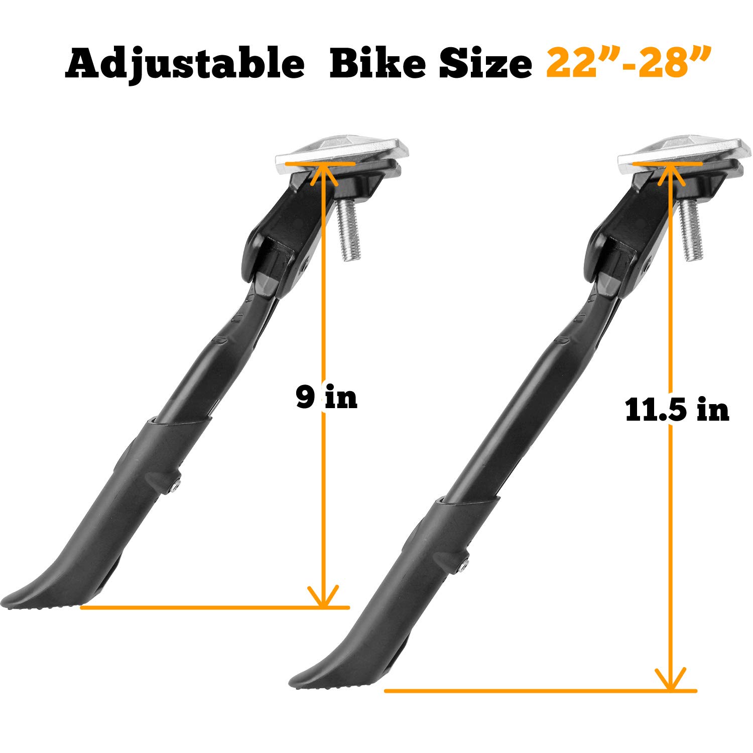  Sataway Bike Kickstand Adjustable Strong Center Mount Aluminum Alloy