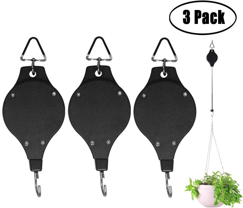 Plant Pulley Retractable Heavy Duty Easy Reach Plant Pulley Adjustable