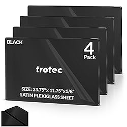 Trotec | Satin Plexiglass Sheet | 4 Pcs | Matte