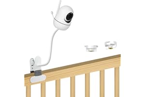SZAOYU 15.7 inches Baby Monitor Mount Compatible with HelloBaby HB65/HB6550/HB6550 pro/HB66/HB248,ANMEATE SM935E Baby Monitor Camera Flexible Clip Clamp Mount Long Gooseneck Arm